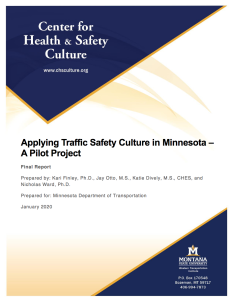Applying Traffic Safety Culture in Minnesota-finalreport