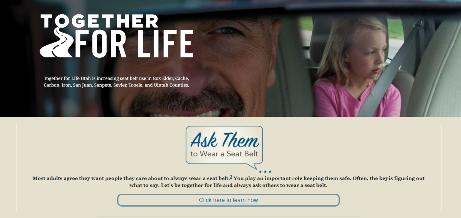 Utah website screen shoot